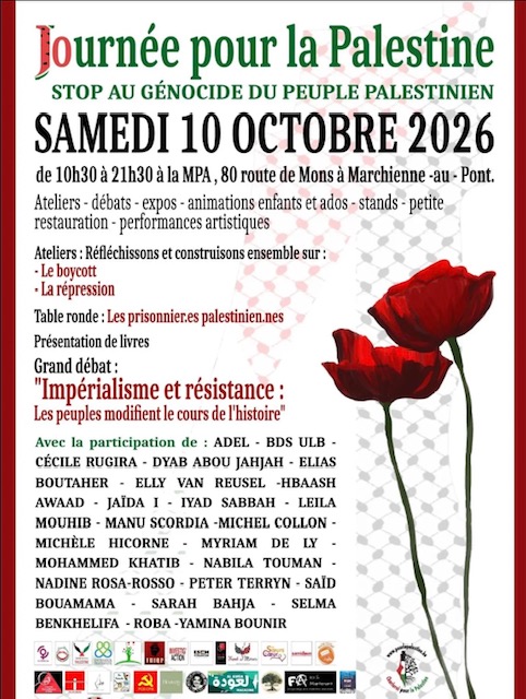 Affiche Journee Palestine Marchienne-au-pont