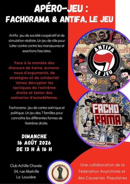 Affiche activité jeu anti fa LL